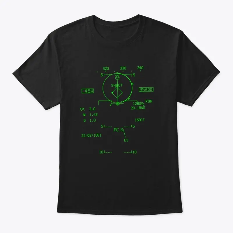 Classic Tee F-18 Hornet BVR HUD