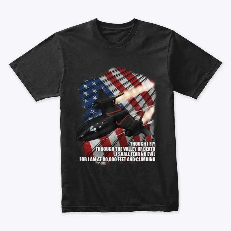 SR-71 Blackbird 80000Ft Premium T-shirt.